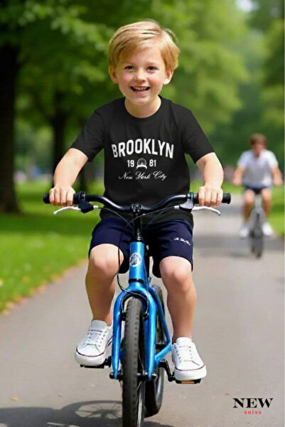 New Shine تي شيرت بروكلين 1981 مطبوع للأطفال من الجنسين