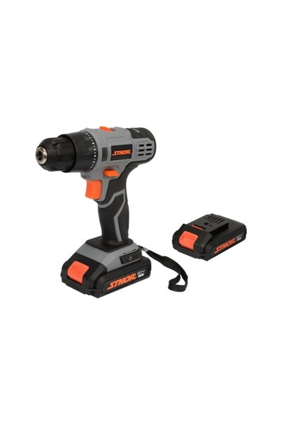 Sthor Cordless Drill and Screwdriver 2x Li-Ion 20V, 2.0Ah, 26 Nm with Charger