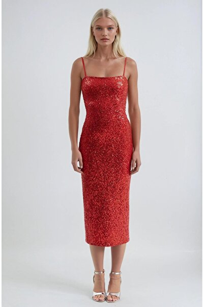 Lijuri Rochie cu bretele și paiete 2984