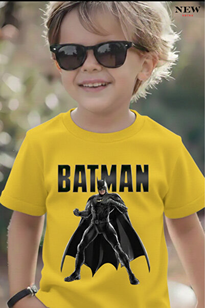 New Shine TRICOU UNISEX PENTRU COPII CU IMPRIMEU BATMAN