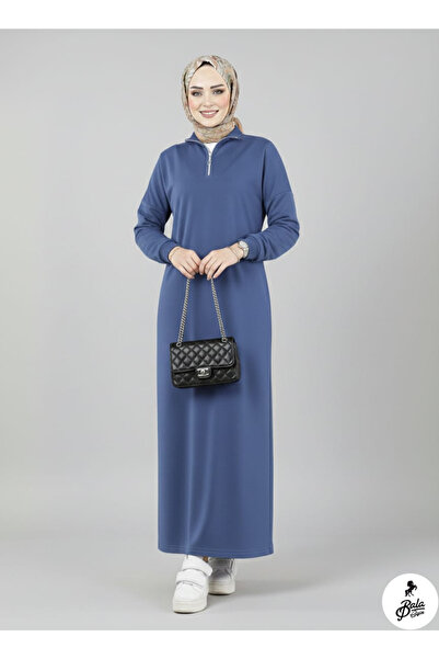 Bala Giyim Half Zipper Hijab Dress