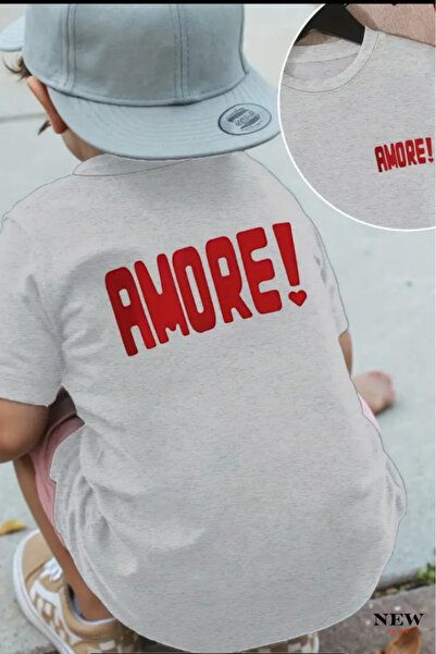 New Shine ΠΑΙΔΙΚΟ ΜΠΛΟΥΖΑΚΙ UNISEX ΜΕ ΣΤΑΜΠΑ AMORE