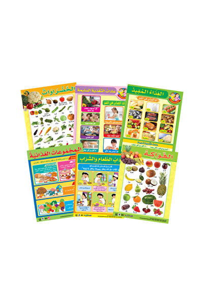 123Publishing House Healthy Food (6 Wall Charts) - Educational Wall Chart Pac...