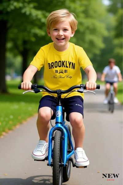 New Shine تي شيرت بروكلين 1981 مطبوع للأطفال من الجنسين