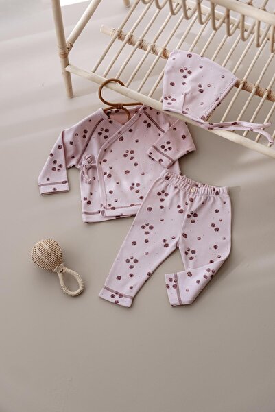 Oh La La Koala For Little Ones Nar Baskılı Pure Hug Serisi Kruvaze 3'lü Takım