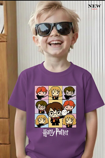 New Shine تي شيرت للأطفال مطبوع عليه هاري بوتر للجنسين