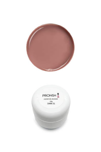 Pronsh Builder Jel 20g Dark 01 , Uv/led Protez Tırnak Jeli