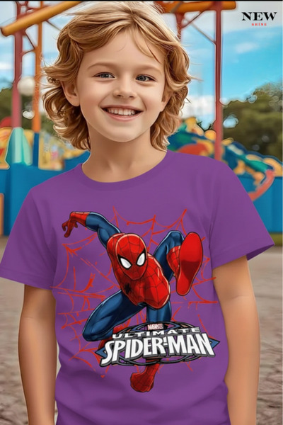 New Shine ДИТЯЧА ФУТБОЛКА UNISEX З ПРИНТОМ СПАЙДЕРМЕНА