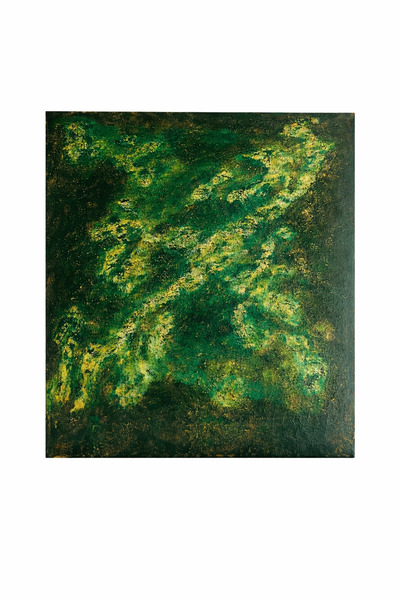 TO DO SPECIAL DESIGN Soyut Zümrüt Yeşili Altın Dokulu El Yapımı Tablo 100 cm ...