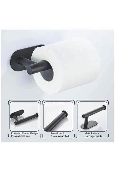 Generic حامل ورق تواليت من الفولاذ المقاوم للصدأ 304، يُثبت على الحائط، ذاتي ...