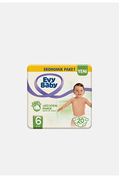 Evy Baby Bebek Bezi EVY BAYBY 20 ADET'Lİ ÇOCUK BEZİ NO 6
