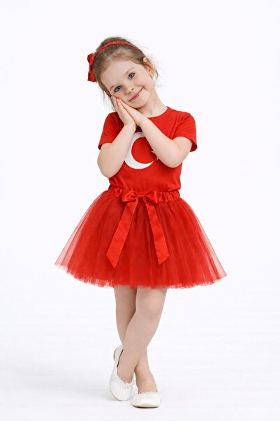 Kuraff Giyim Girls' 23 April 29 October 10 November Show Top-Bottom Set