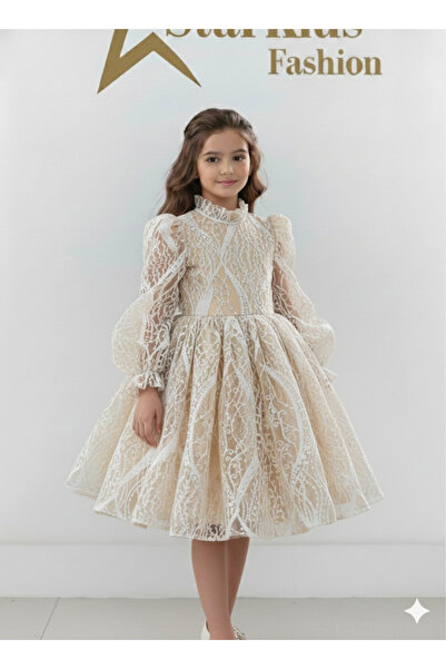 Star Kids Rochie din dantelă pentru fete, Rochie festivă pentru fete