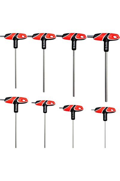 Other Set de chei hexagonale tubulare cu mâner, 8 bucăți, YT-05583 YATO