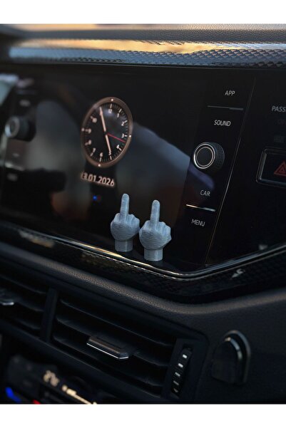 MOTTOMOR Auto Figure Middle Finger Torpedo Accessory Decor Self-Adhesive Spec...