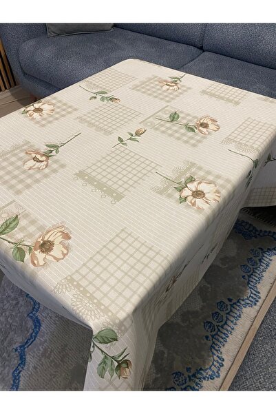 YEK HOME TEKSTİL New Pattern Lined Hygienic Wipeable Tablecloth