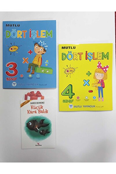 Mutlu Yayıncılık 3.4. SINIF DÖRT İŞLEM SORU KÜÇÜK KARABALIK HEDİYELİ