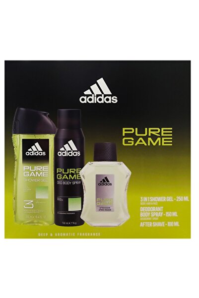 adidas MEN PURE GAME AS100ML+DEO SPRAY150ML+SG250ML SET CADOU