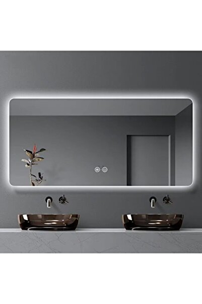 OEM LED bathroom mirror, 120×60 cm, LED lighting, defog function, touch control