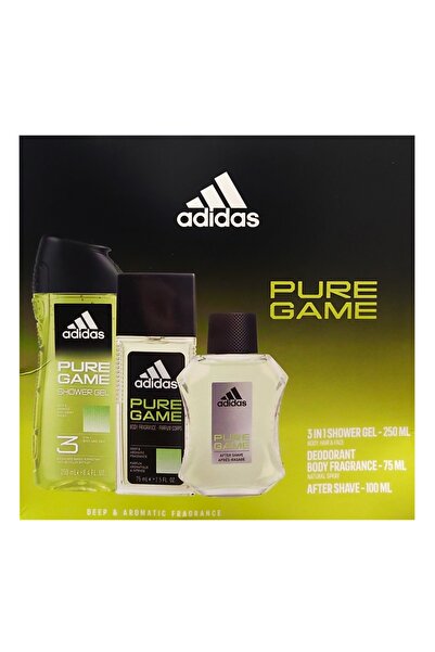 adidas MEN PURE GAME AS100ML+DNS75ML+SG250ML SET CADOU