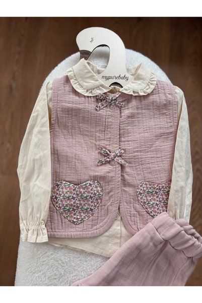 bebeğim butik Girl Child Vest Set Set