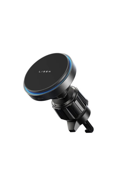 LISEN Suport auto wireless pentru telefon cu încărcare Lisen, 15W, negru