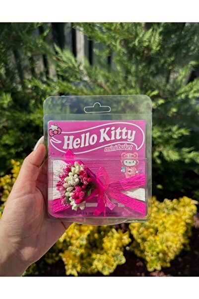 Mutluanlar Hediyelik Mini Buket Aynalı Love Flowers Tasarım Pembe Çiçek, Sevg...