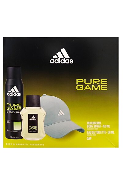 adidas MEN PURE GAME DEO SPRAY 150ML+EDT50ML+CAP GIFT SET