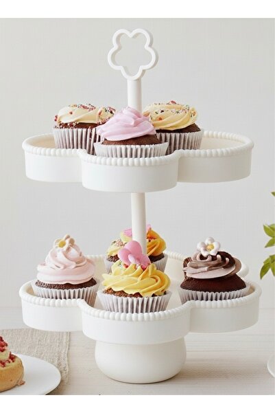 Vescarri Flower-Shaped Multi-Tier Presentation Stand – Decorative Shelf