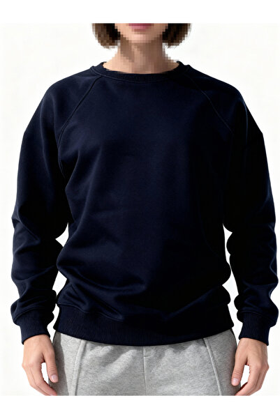 EFFRENATU Sweatshirt Lacevert Crew Neck