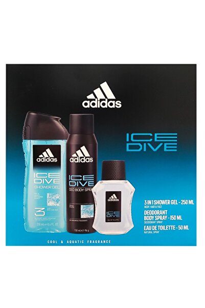 adidas MEN ICE DIVE EDT50+DEO SPRAY150+GEL DUS250 SET CADOU