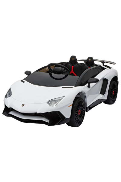 Premierkids Masinuta electrica Premier Lamborghini Aventador ST, 12V, alb