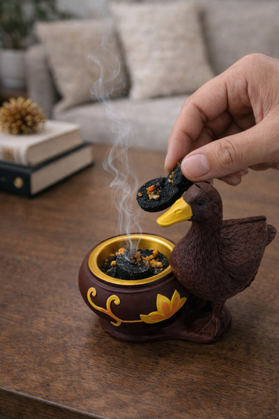 Generic A decorative duck-shaped incense burner – a touch of warmth for the l...