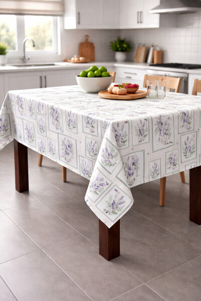 Ozsport Hygienic Oilcloth Tablecloth – Waterproof, Stain-Resistant, Easy to C...