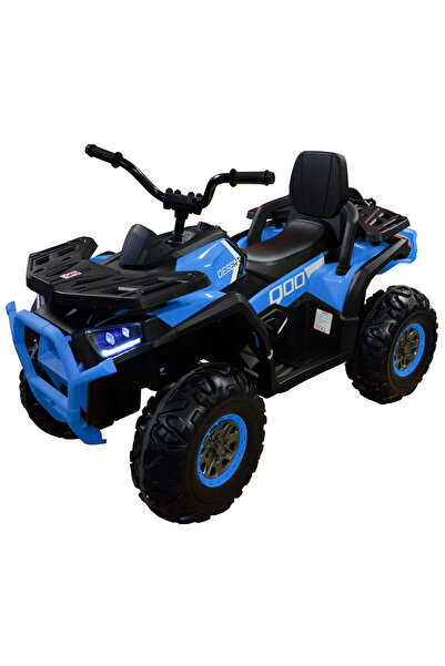 Premier ATV electric 4x4 Desert, 12V, roti cauciuc EVA, MP3, albastru