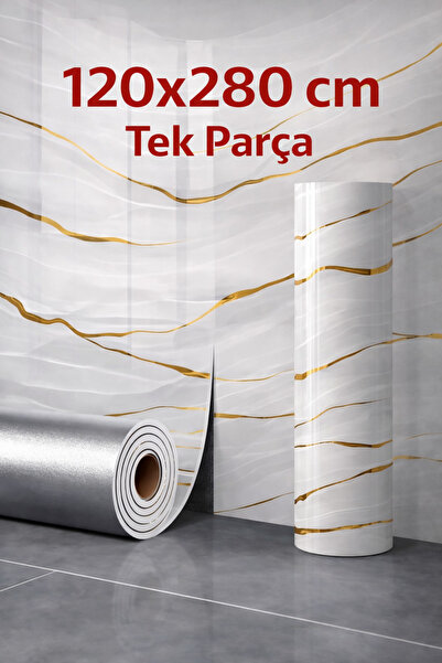 UKAB DEKOR 120x280 Cm Tek Parça Rulo Dekoratif Lüks Desen Kendinden Yapışkanl...