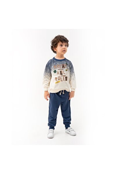Pofidik Baby 100% Cotton Boys' Tracksuit Set for Ages 2-5 Transitional
