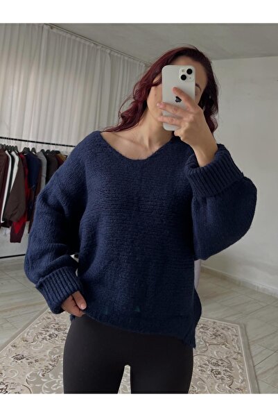 Butik Yarasa kol örgü kazak