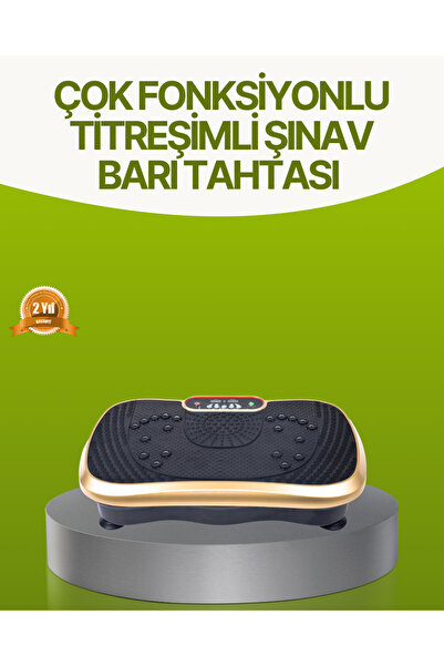 Titreşimli Egzersiz Platformu Evde Fitness ve Kas Güçlendirme -