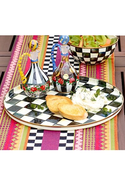 Mackenzie Courtly Check Round Tray