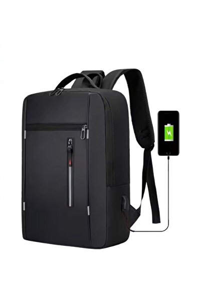 OEM Premium 15.6 Inch Laptop Backpack, slim design, USB charging port, textil...