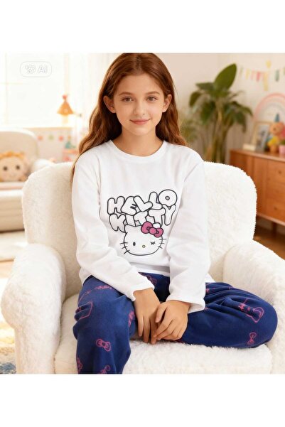 NiCe İç Giyim Set de pijamale pentru fete Hello Kitty POLAR, albastru închis,...
