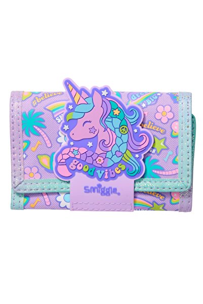 SMIGGLE All Stars Çocuk Cüzdanı – Lila / Kartlık ve Bozuk Para Bölmeli
