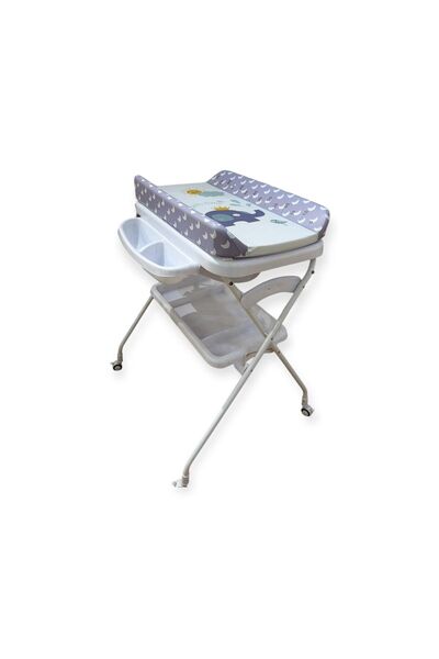 Baby Changing table with removable shower tray and multiple storage drawers