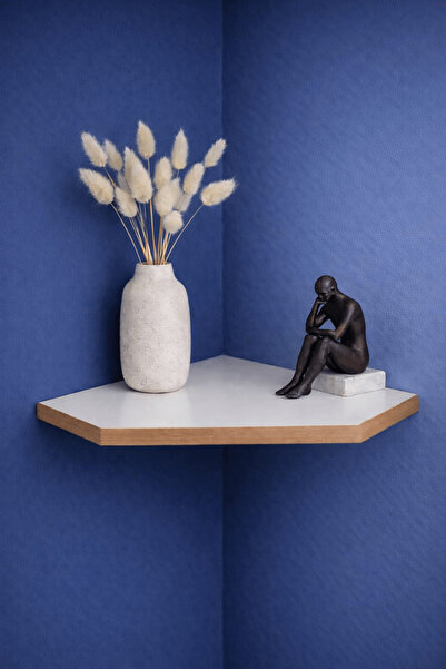 iDekor Corner Wall Shelf 25X25 cm |   Wide Range of Uses |   5-Corner Corner ...