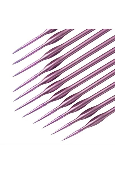 ByLily Detail Brush Set, Fine 7-Piece Weasel Hair Drawing Brush Set, Purple C...