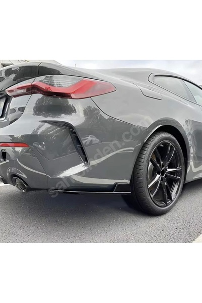 TMZ Garage 2020+BMW 4 SERİSİ G22 ARKA TAMPON YAN LİP FLAP BIÇAK SPOİLER PARLA...