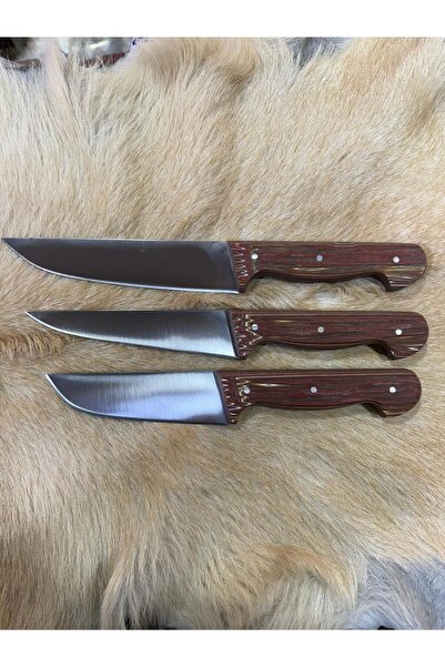 sürmene el yapımı Sürmene Bıçak Seti - Kahverengi - Kurban Bıçak Seti - 4116 ...