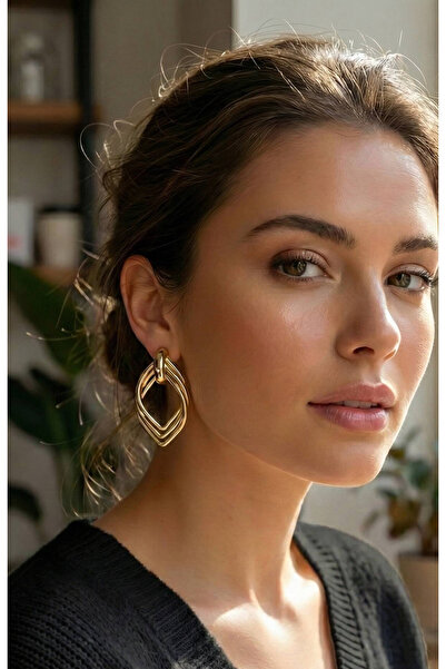 Lisinya Vintage Gold Color Brass Women's Earrings - Tygoo