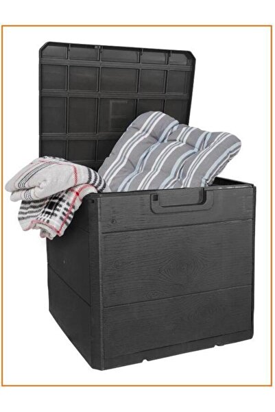 tomtiti 120 lt organzer kapaklı su geçirmez bahçe balkon sandığı çok amaçlı d...